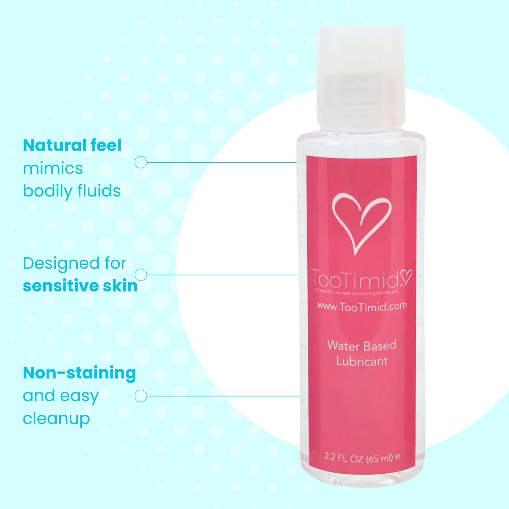 #1 Best-Selling Universal TooTimid Water-Based Sex & Masturbation Lube