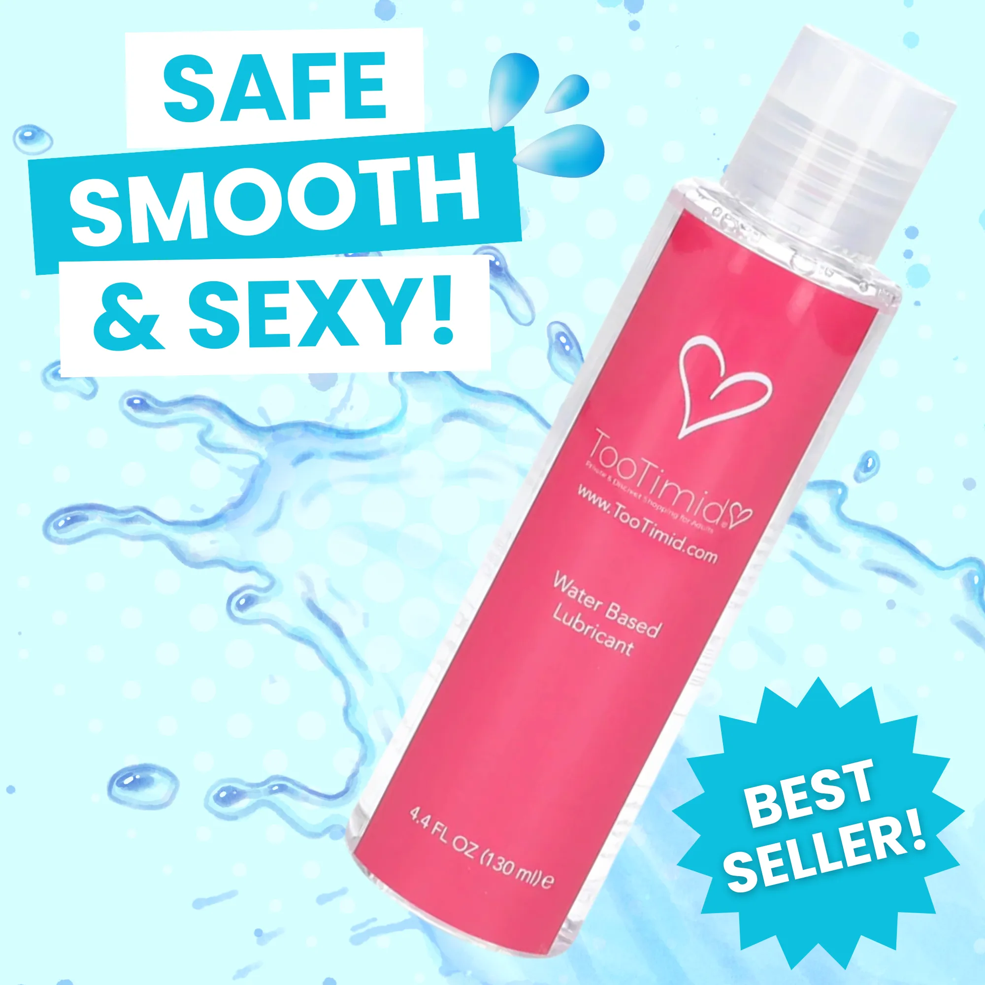 #1 Best-Selling Universal TooTimid Water-Based Sex & Masturbation Lube