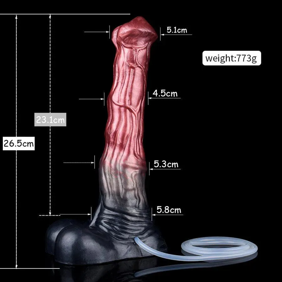 10 Inches Lifelike Ejaculating Horse Dildo