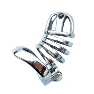 100mm Steel Male Chastity Belt Cage Toy