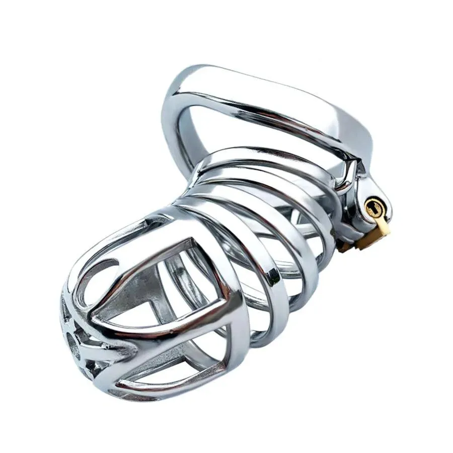 100mm Steel Male Chastity Belt Cage Toy