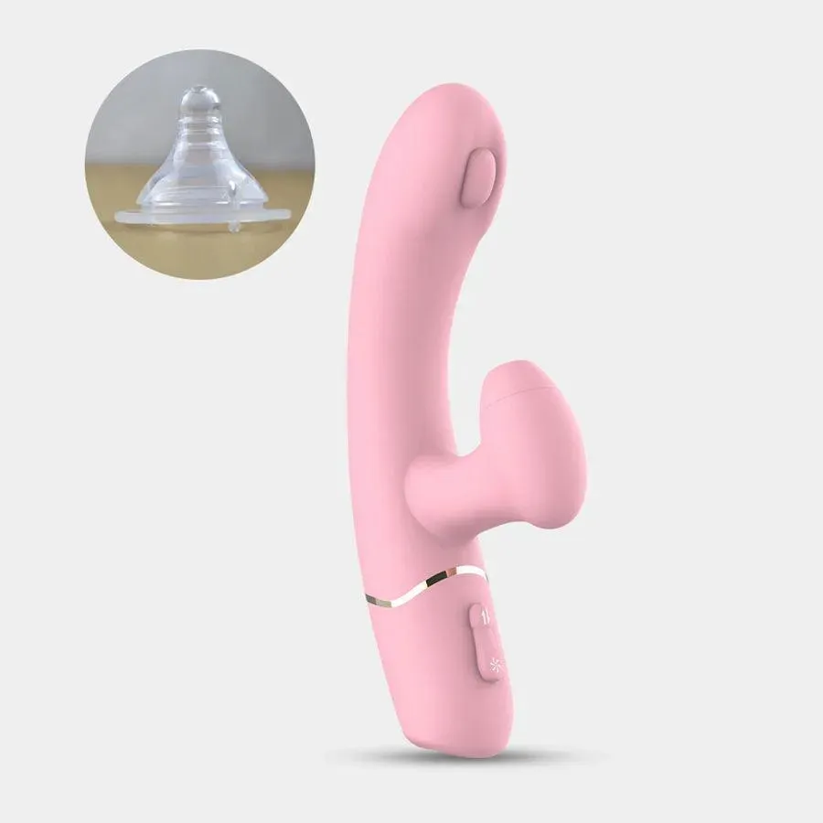2-In-1 Flapping Sucking Rabbit Vibrator for Women