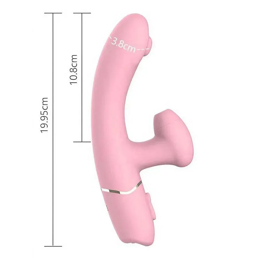 2-In-1 Flapping Sucking Rabbit Vibrator for Women