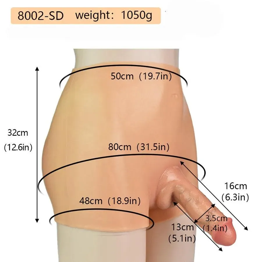 6 Inches Realistic Wearable Strap On Dildo for Couples