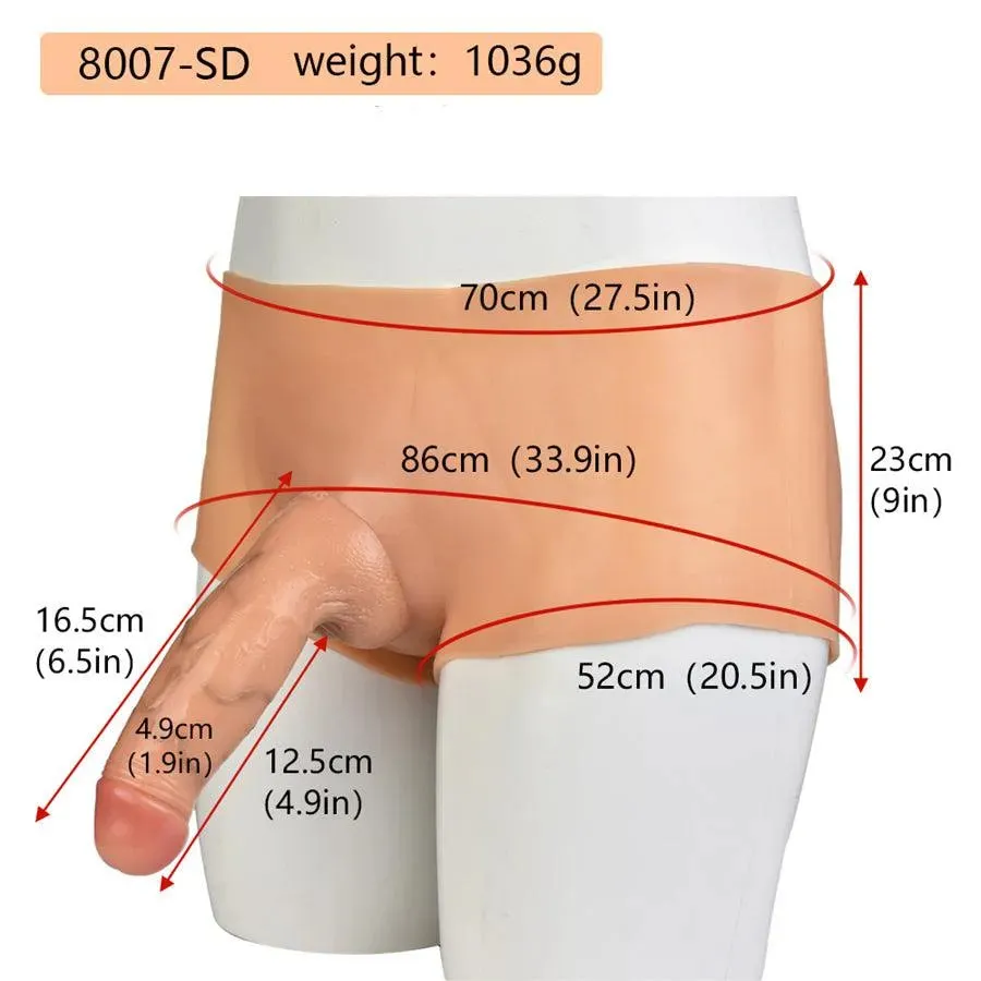 6.5 Inches Realistic Strap-On Dildo Lesbian Sex Toy