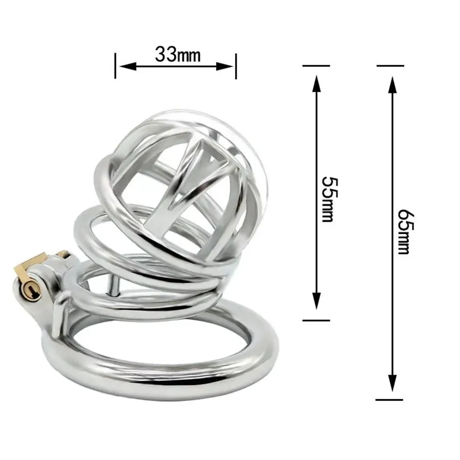 65mm Steel Male Penis Cage