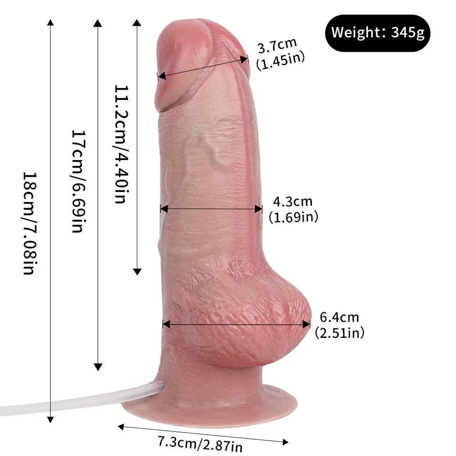 7 Inches Realistic Cumming Dildo