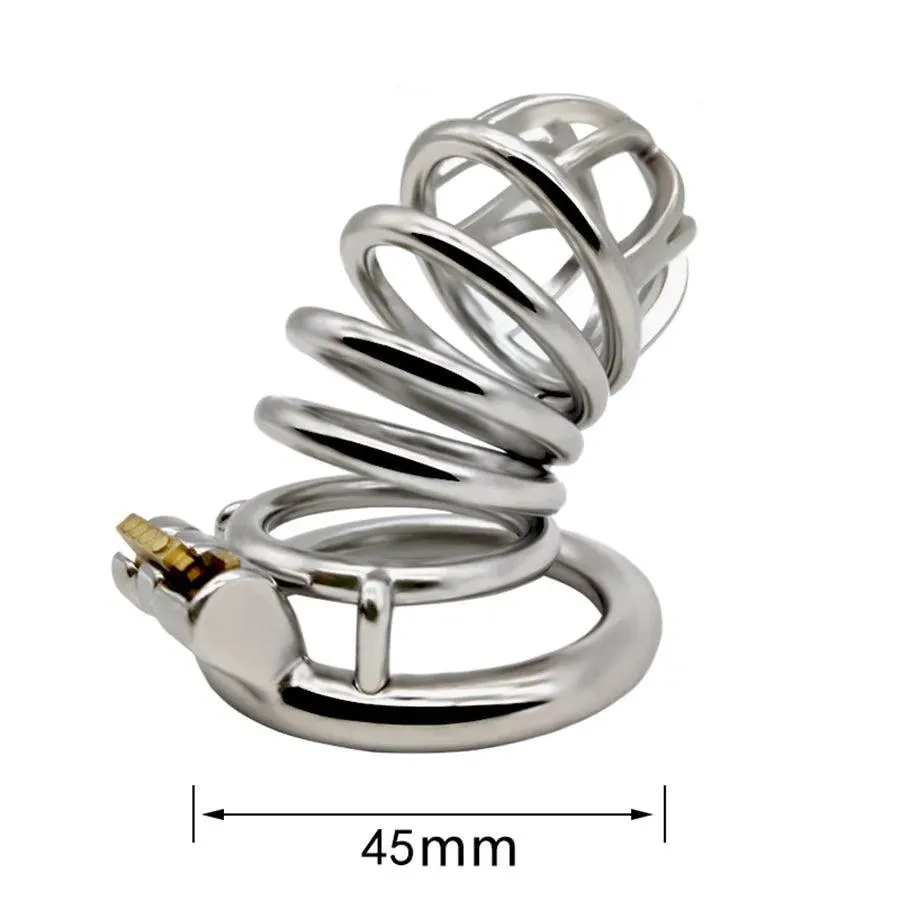 74mm Steel Dick Chastity Cage for Men