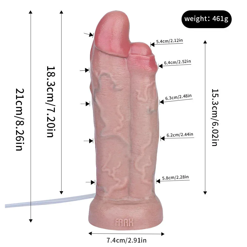 8 Inches Silicone Cumming Dildo