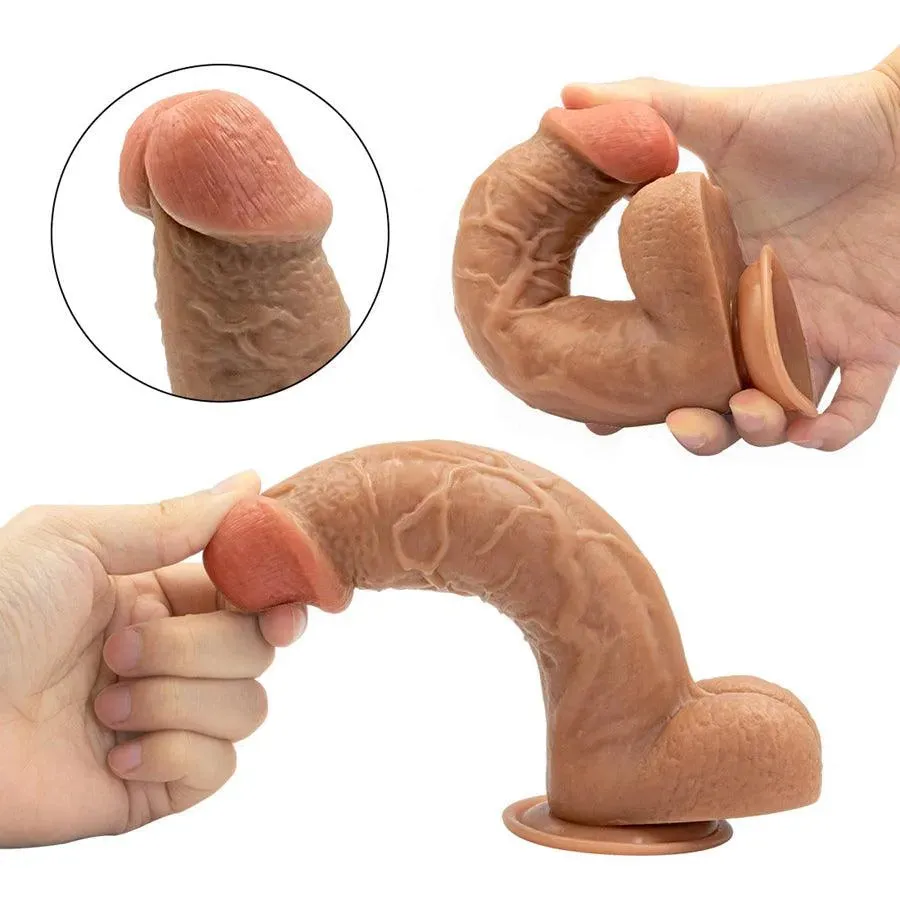 8 Inches Silicone Realistic Dildo for Women