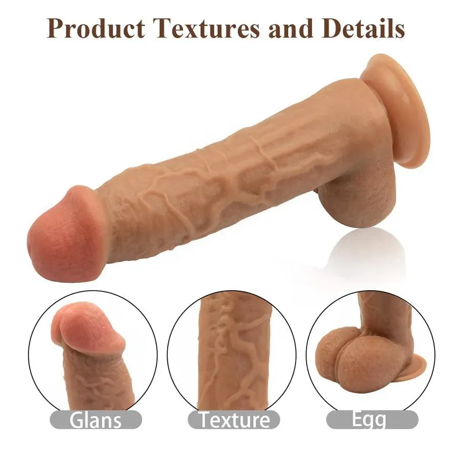 8 Inches Silicone Realistic Dildo for Women