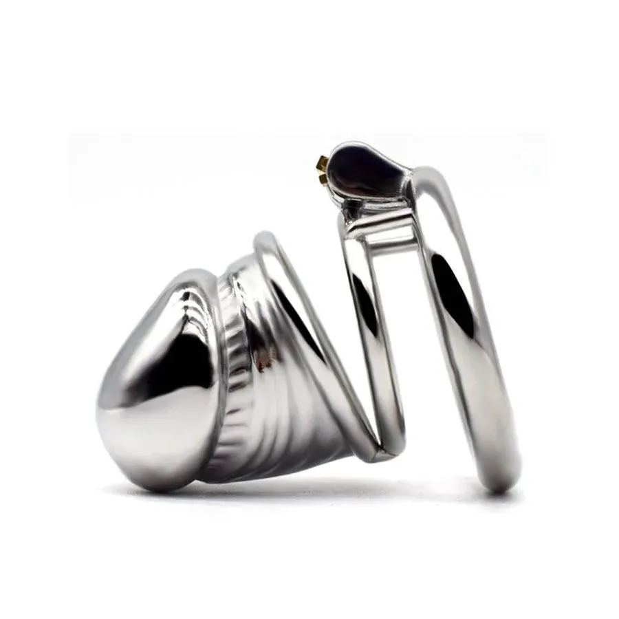 80mm Realistic Metal Male Chastity Cage