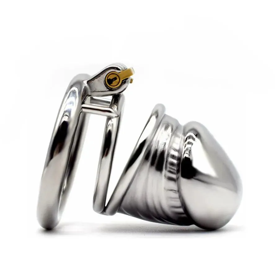 80mm Realistic Metal Male Chastity Cage