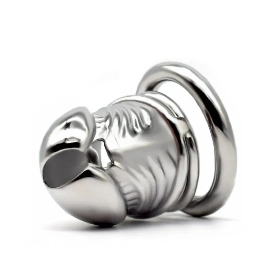 80mm Realistic Metal Male Chastity Cage