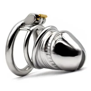 80mm Realistic Metal Male Chastity Cage