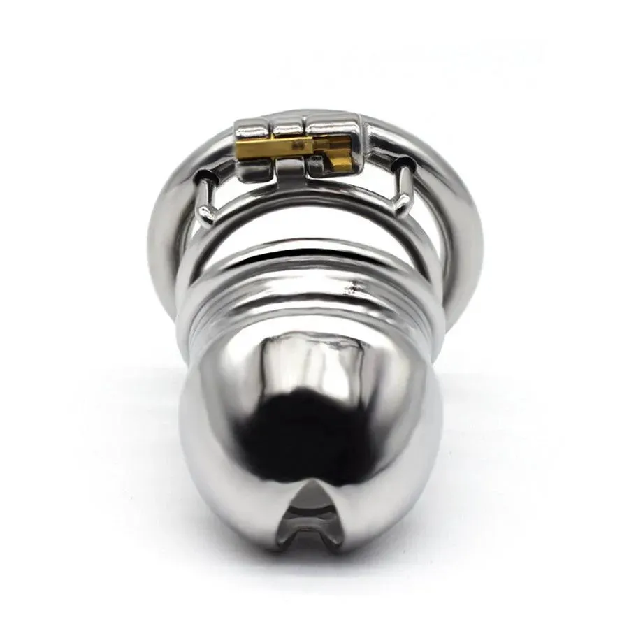 80mm Realistic Metal Male Chastity Cage