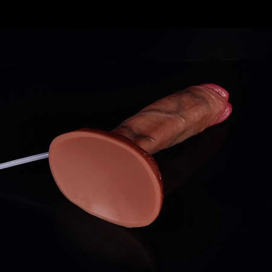 8.5 Inches Silicone Realistic Ejaculating Dildo