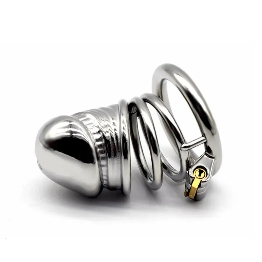 90mm Steel Realistic Male Cock Cage Toy