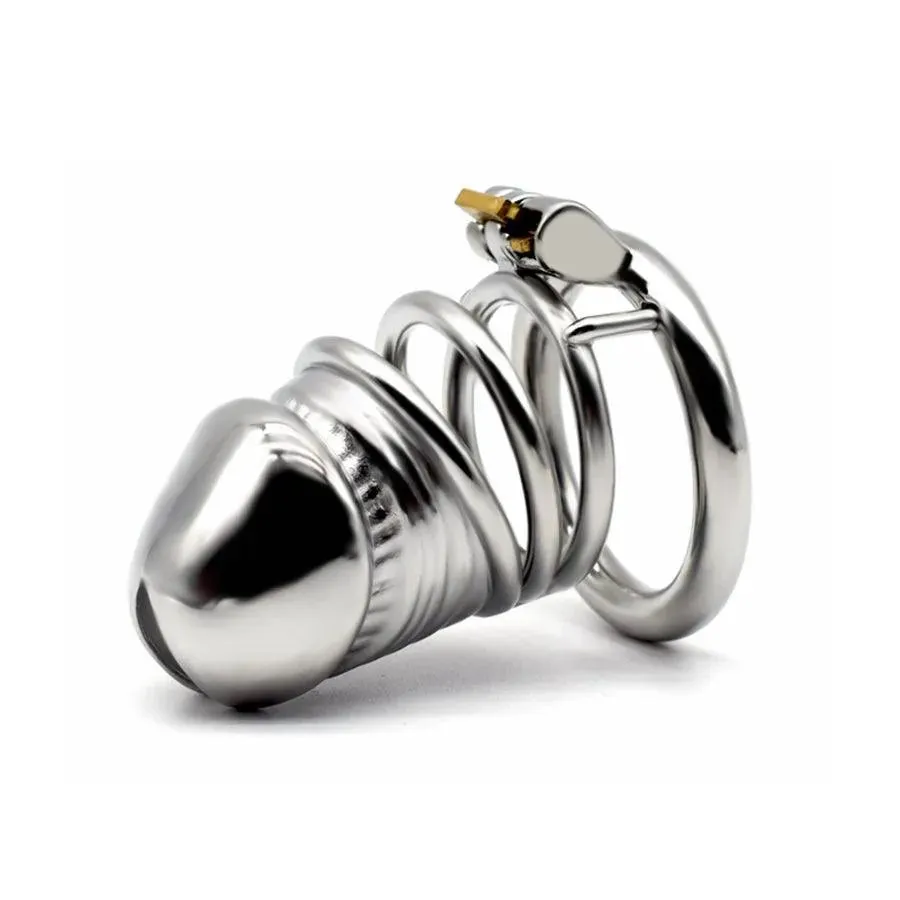 90mm Steel Realistic Male Cock Cage Toy