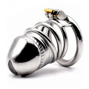 90mm Steel Realistic Male Cock Cage Toy