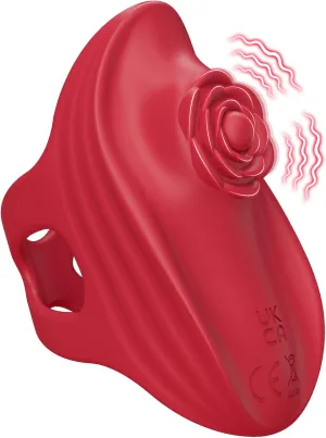 Alice - Nipple Rose Finger Vibrator with 9 Vibrations for Couple