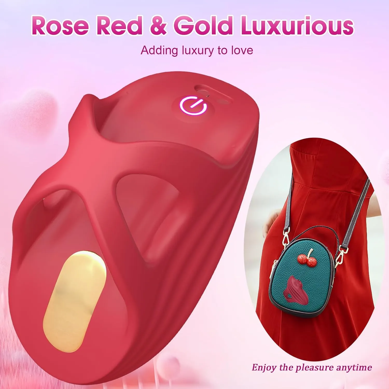 Alice - Nipple Rose Finger Vibrator with 9 Vibrations for Couple