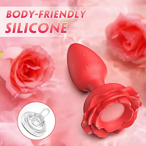 AllureAura - LED Vibrating Butt Plug with 10 Vibration Setting