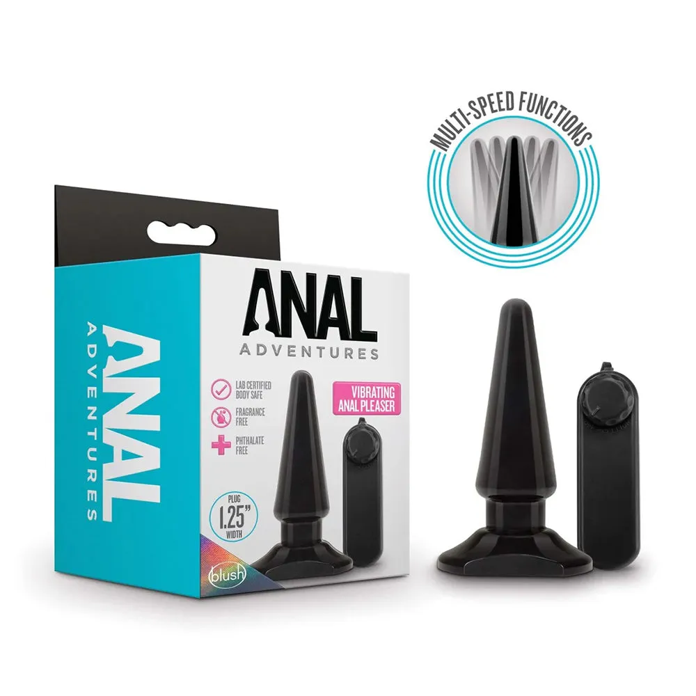 Anal Adventures Vibrating Anal Pleaser Plug With Wired Remote