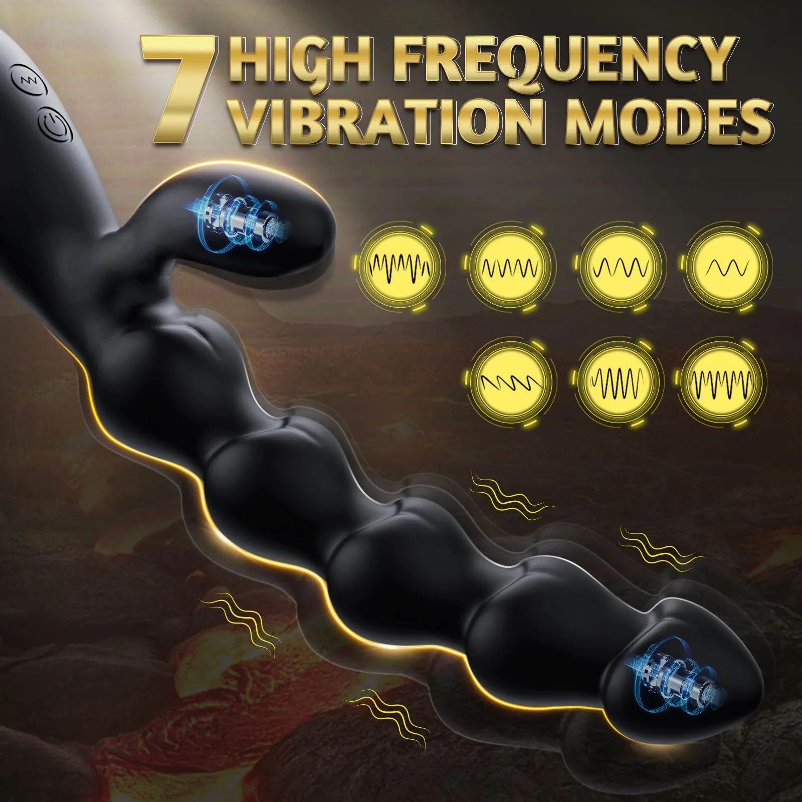 Anal Beads with 2 Motors