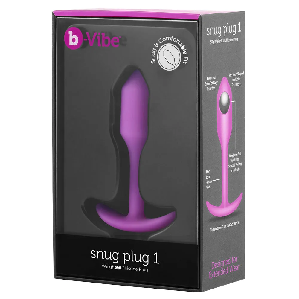 B-Vibe Weighted Snug Plug 1