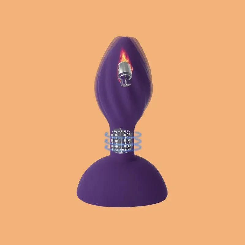 Bead Massage Vibrating Butt Plug With Remote