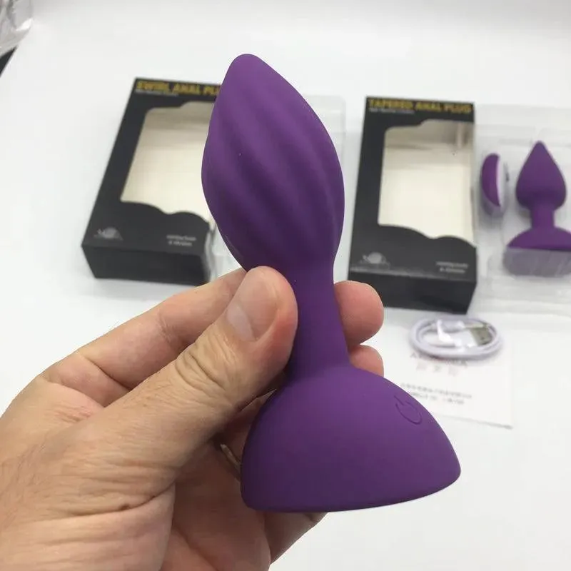 Bead Massage Vibrating Butt Plug With Remote