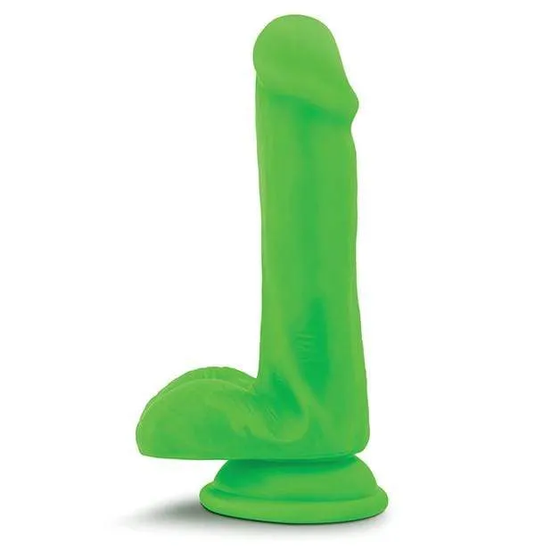 Blush Novelties - Neo Dual Density Realistic Cock with Balls 6" (Green)