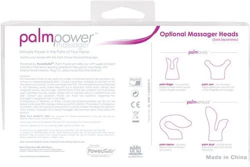 BMS Factory PALMPOWER Vibrating Body Wand Massager (mains powered)