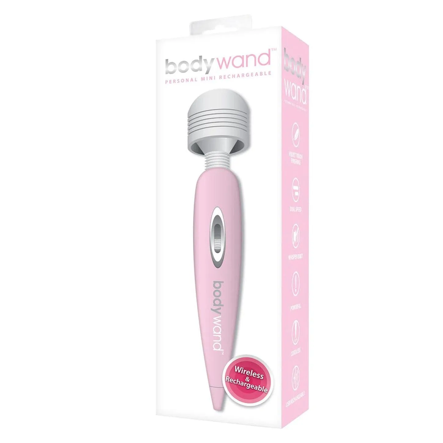 Bodywand - Personal Mini Rechargeable Wand Massager (Pink)