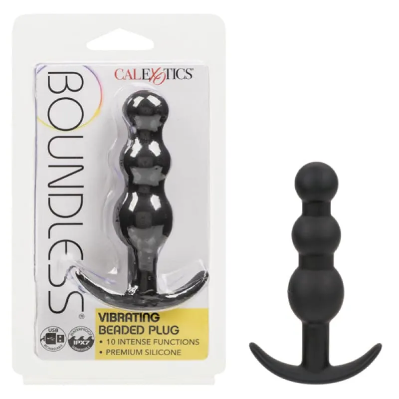 Boundless Vibrating X5 Beaded Plug - Black