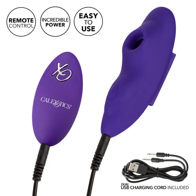 CaleXOtics Lock-N-Play REMOTE SUCTION PANTY TEASER Purple