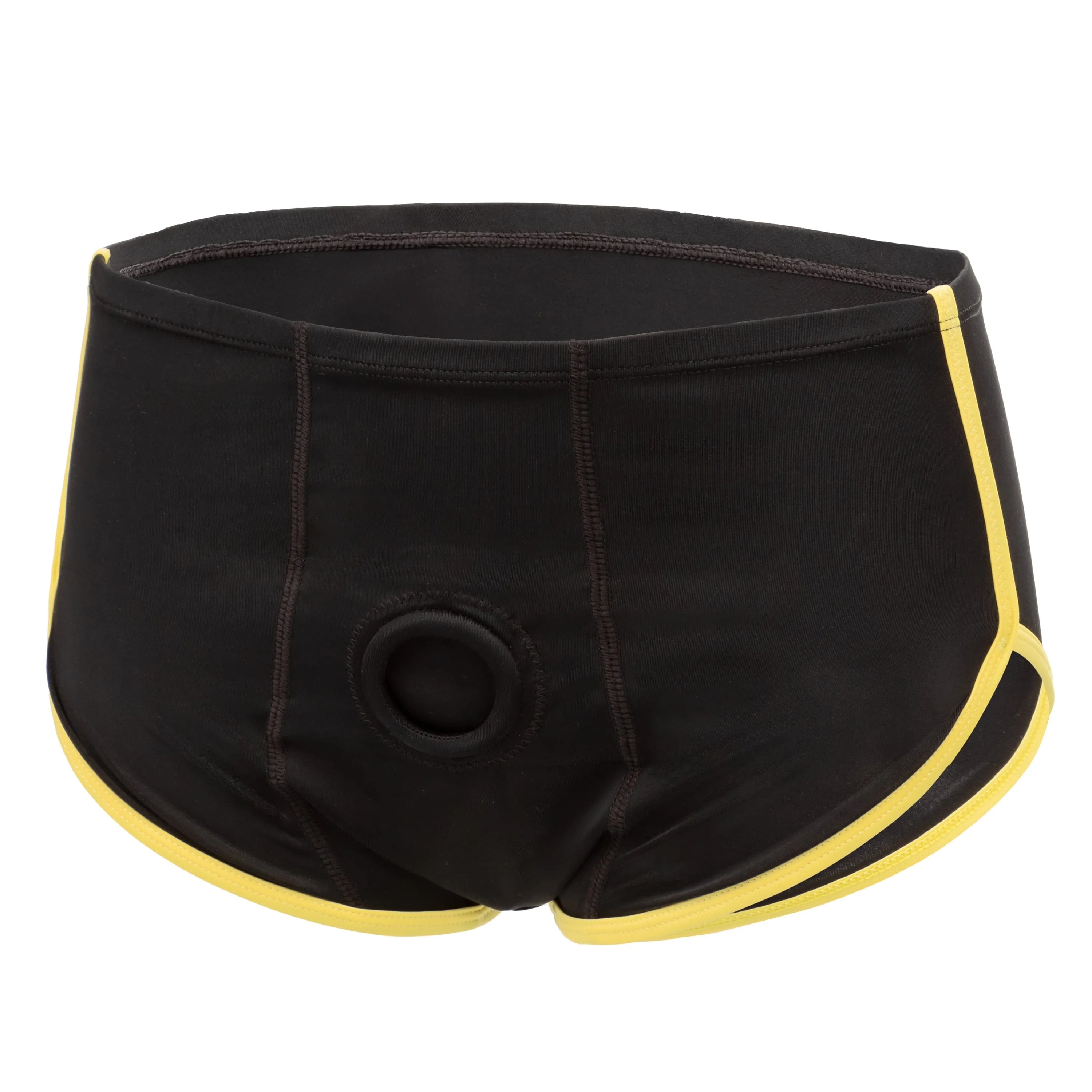 California Exotics - Boundless Black and Yellow Brief Strap On Harness