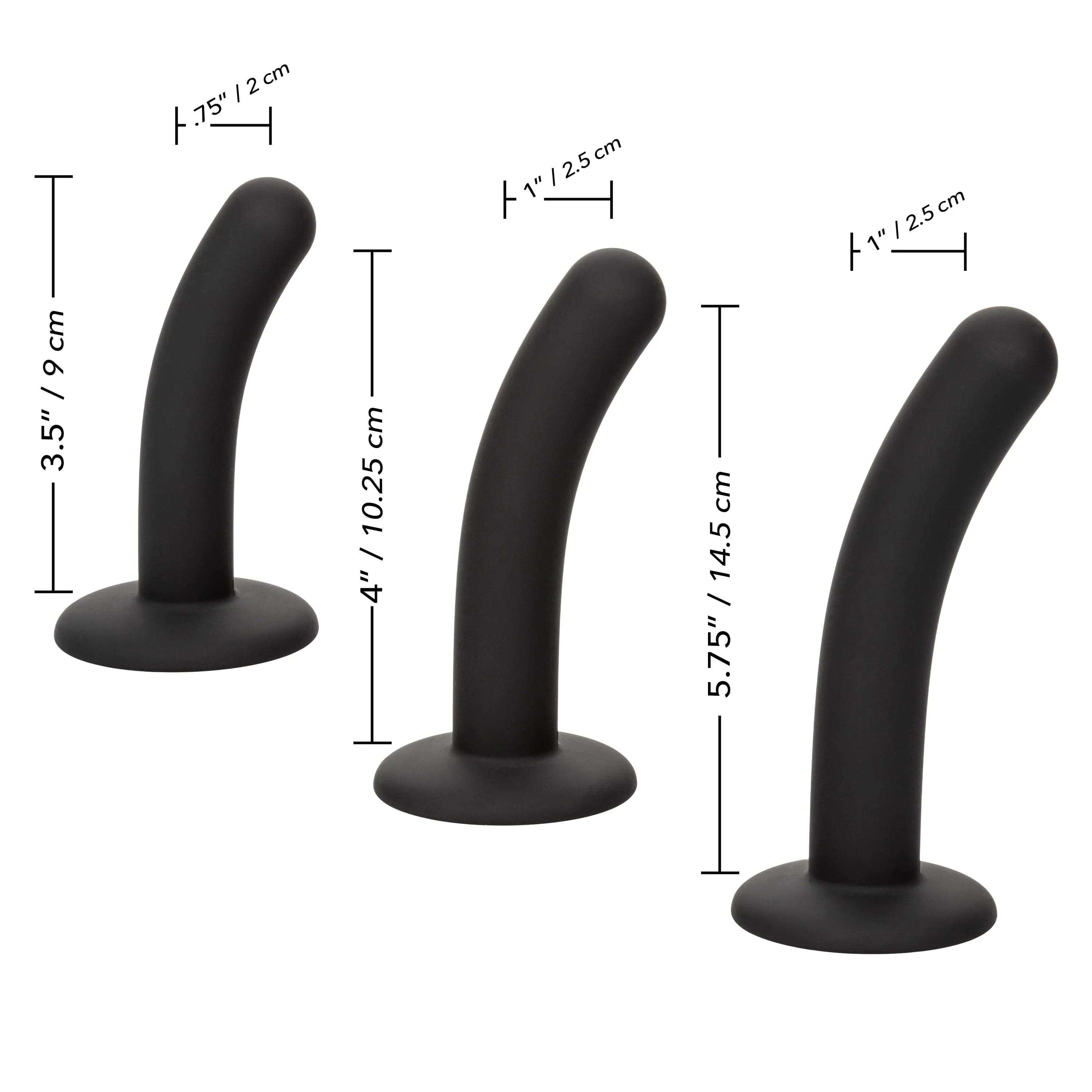 California Exotics - Boundless Silicone Curve Pegging Kit Strap On (Black)