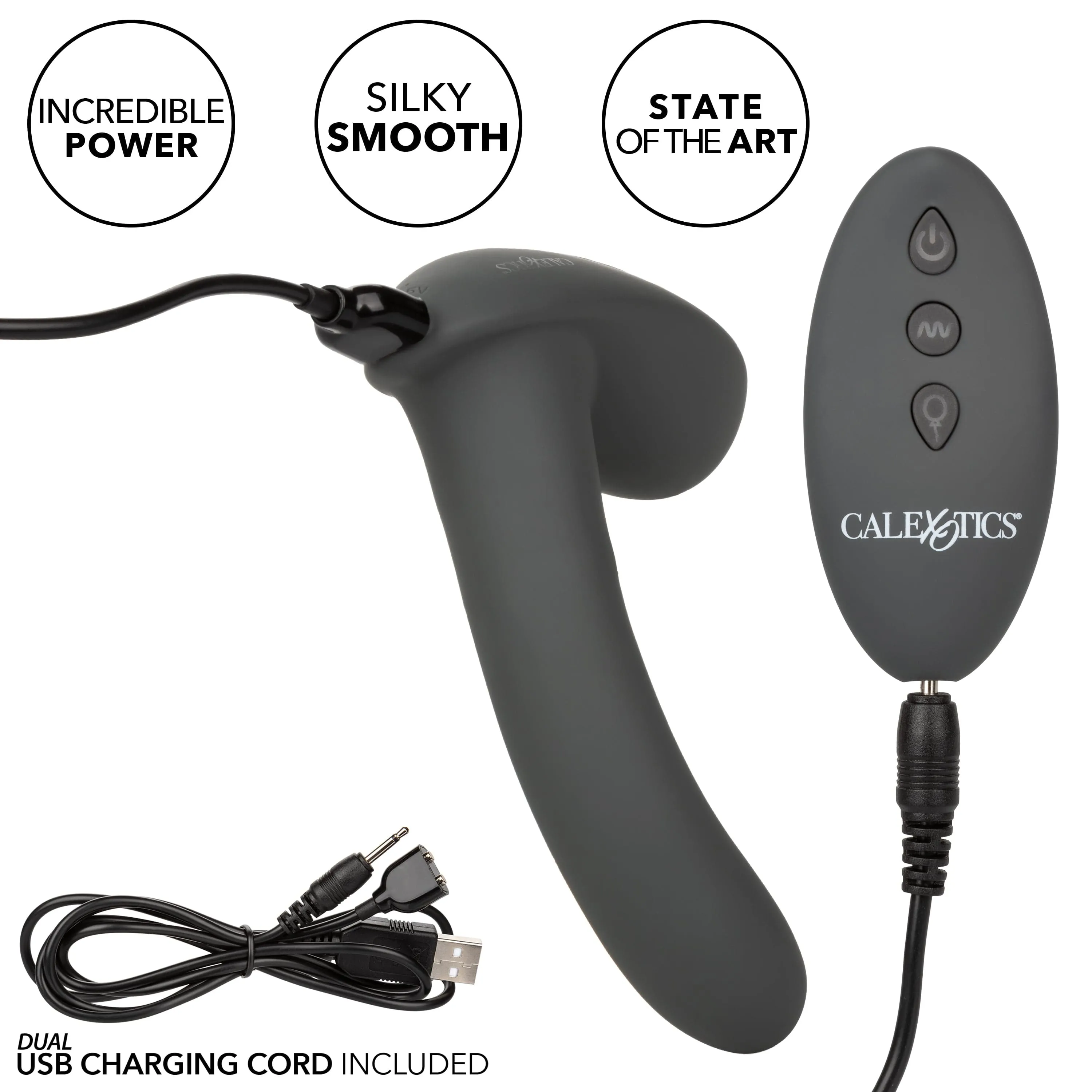 California Exotics - Eclipse Remote Control Inflatable Probe Prostate Massager (Black)