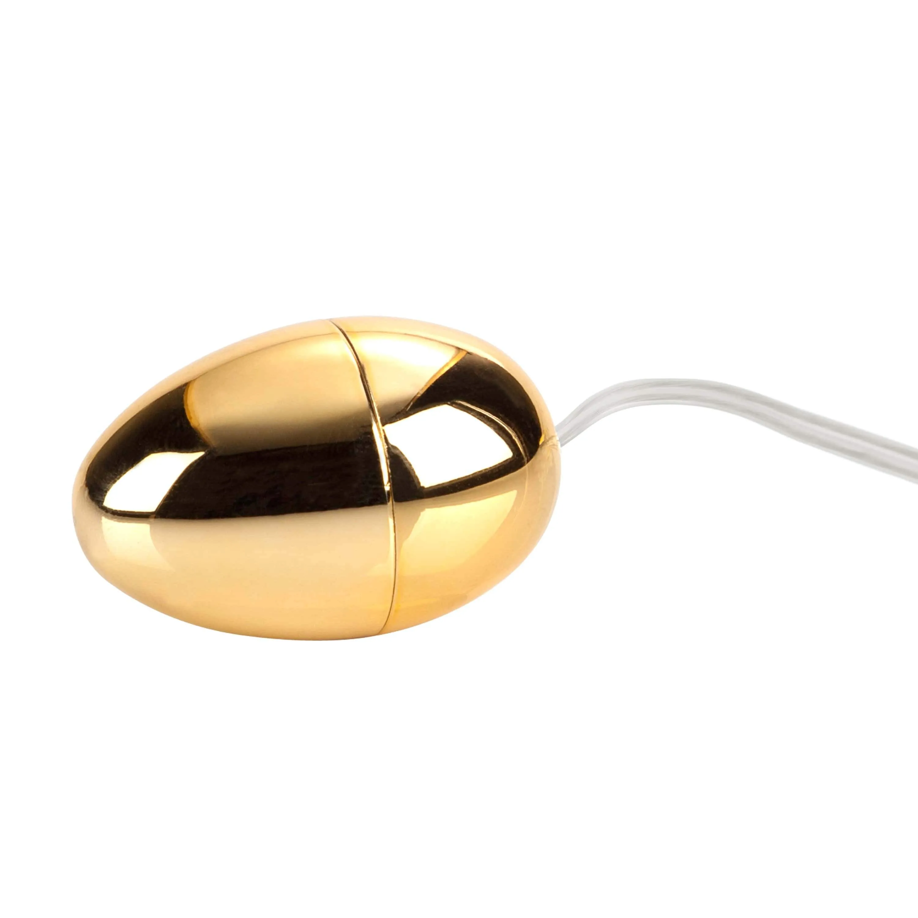California Exotics - Pocket Exotics Vibrating Gold Egg Massager with Remote (Gold)