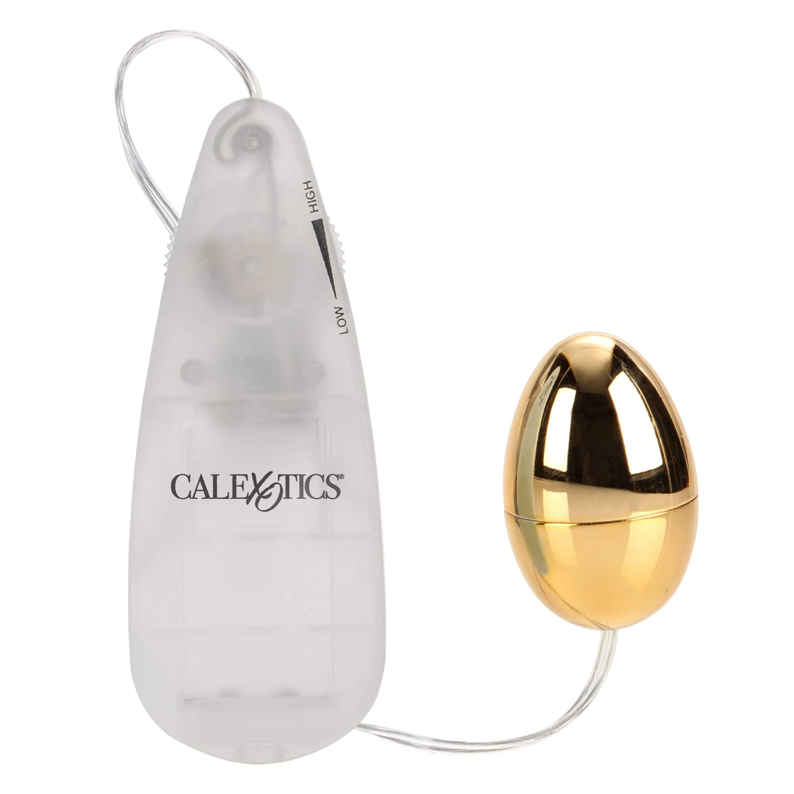 California Exotics - Pocket Exotics Vibrating Gold Egg Massager with Remote (Gold)