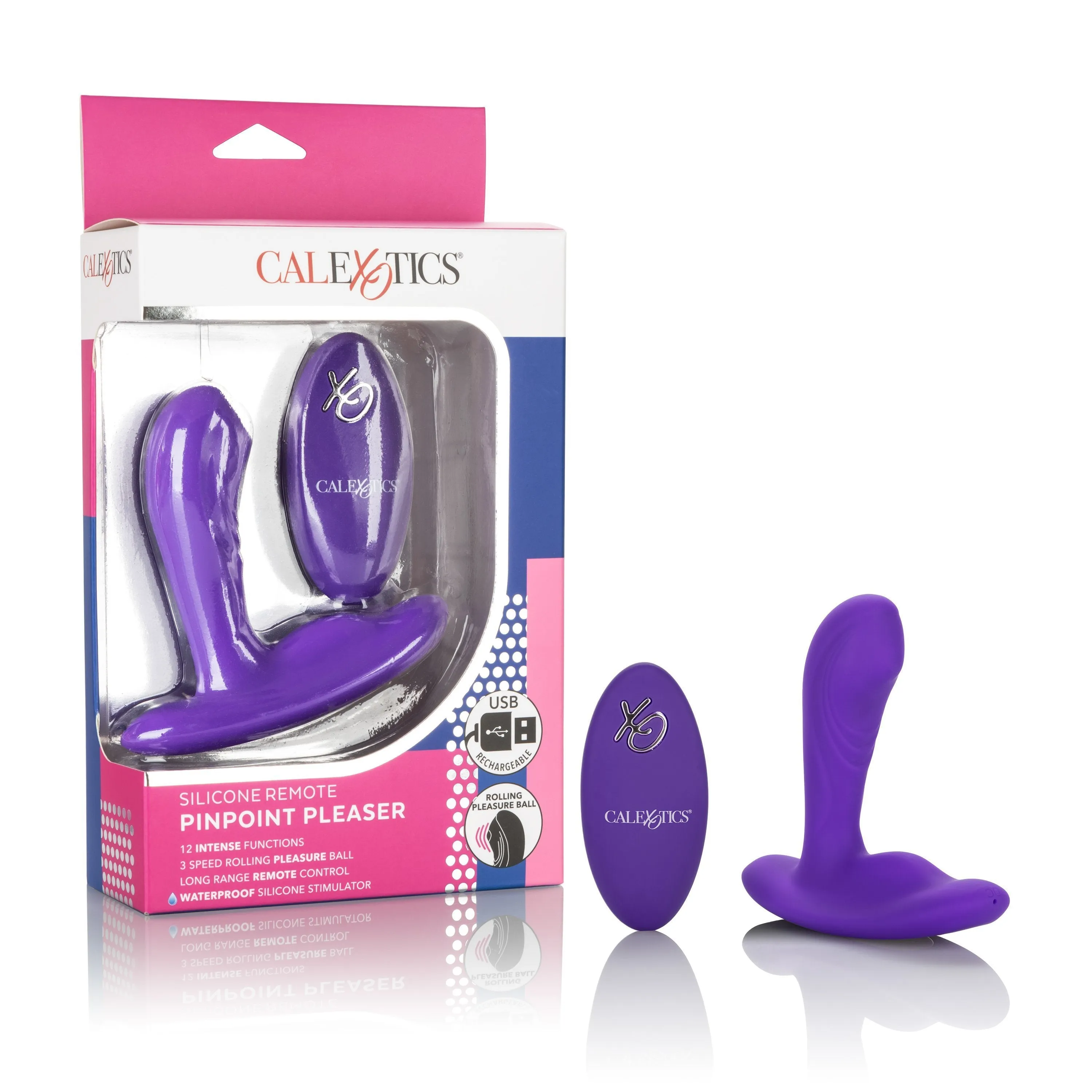 California Exotics - Silicone Remote Pinpoint Pleaser Prostate Massager (Purple)