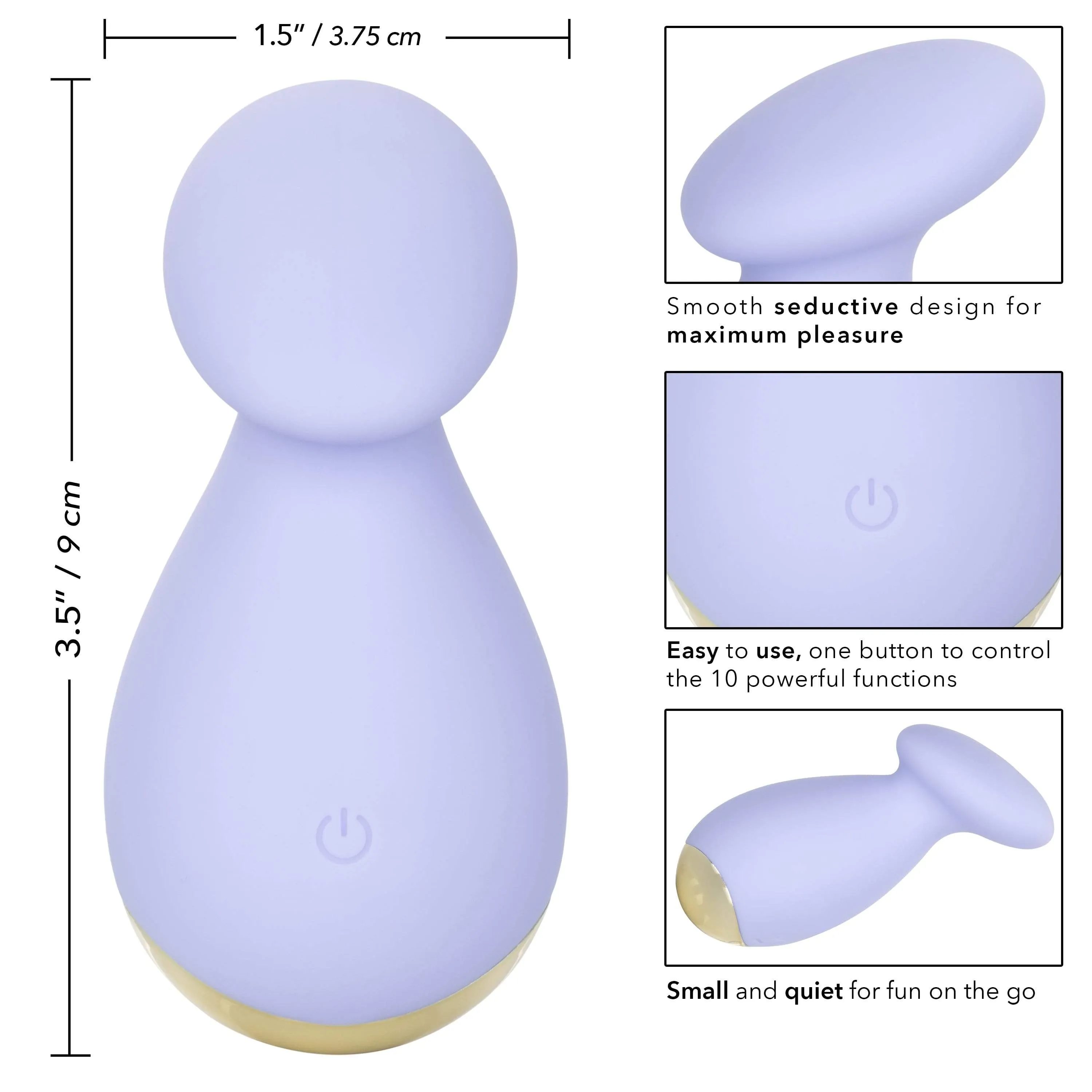 California Exotics - Slay EnticeMe Silicone Clit Massger (Purple)