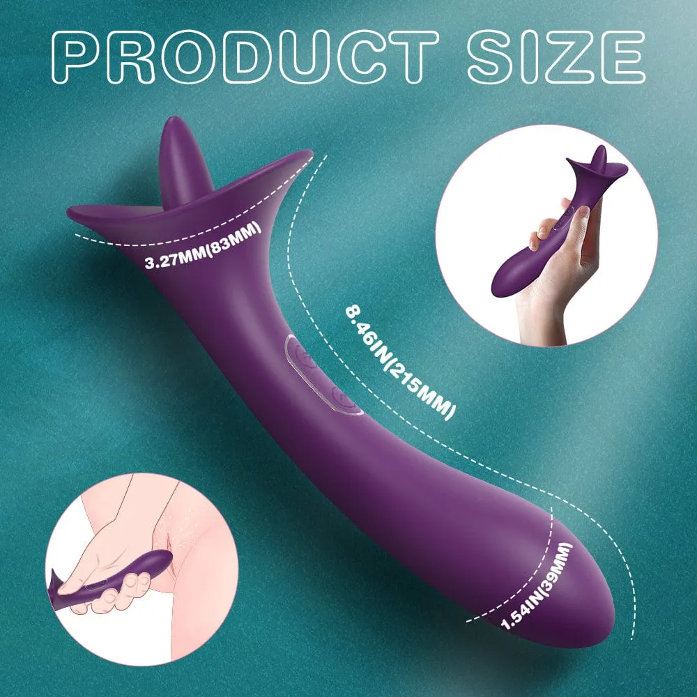 Dual Ended Flickering Tongue Vibrator