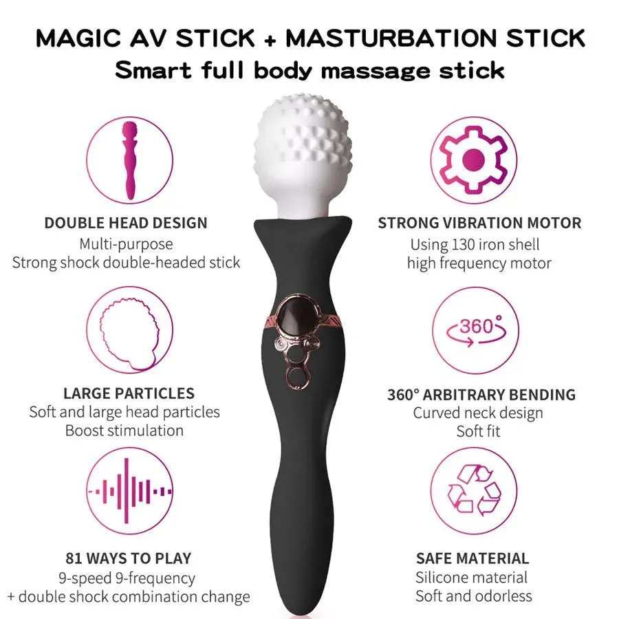 Dual Head Luxury Vibrating Wand