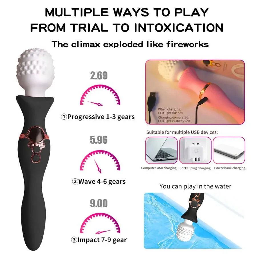 Dual Head Luxury Vibrating Wand