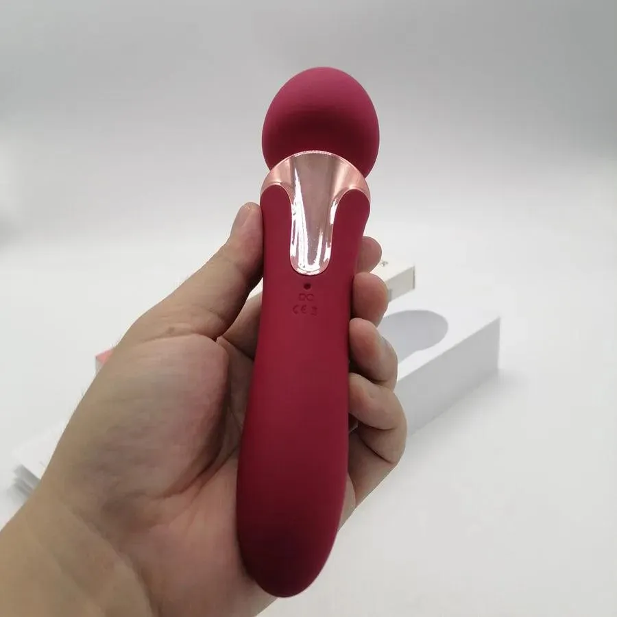 Dual Head Silicone Wand Vibrator for Women