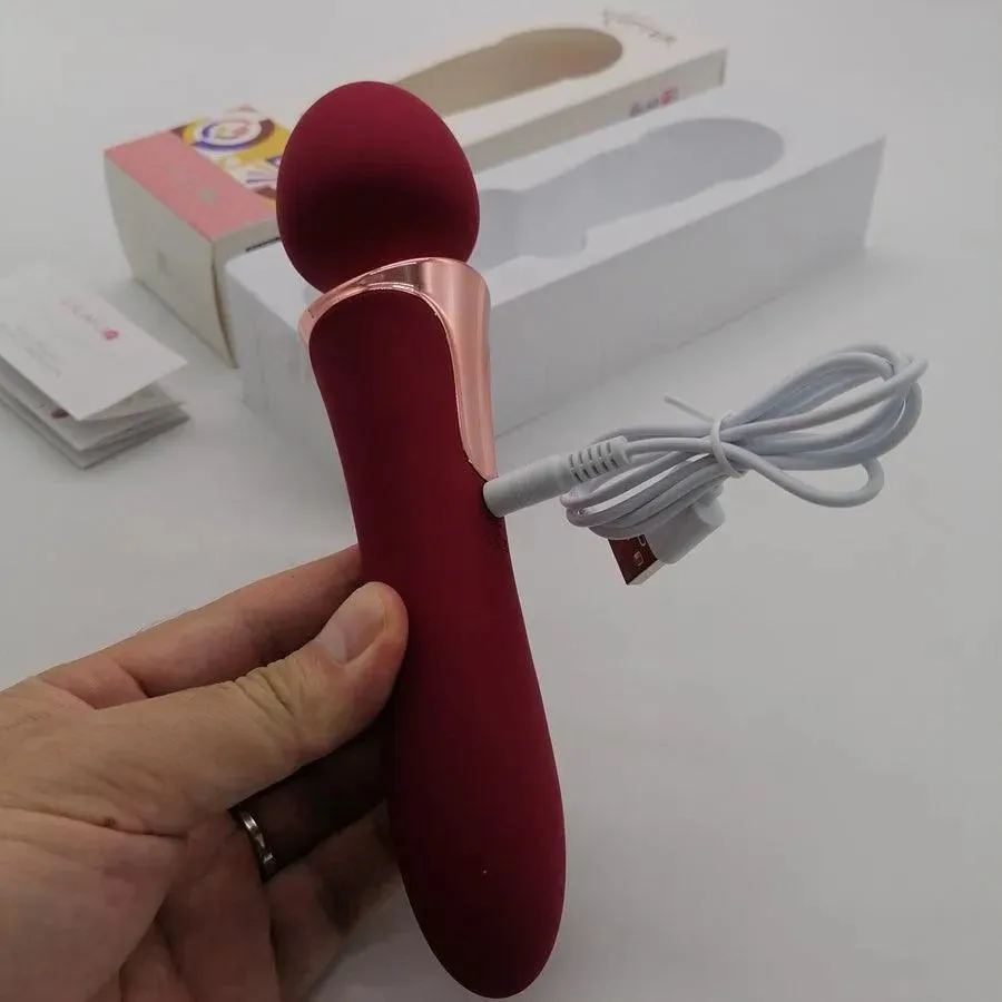 Dual Head Silicone Wand Vibrator for Women