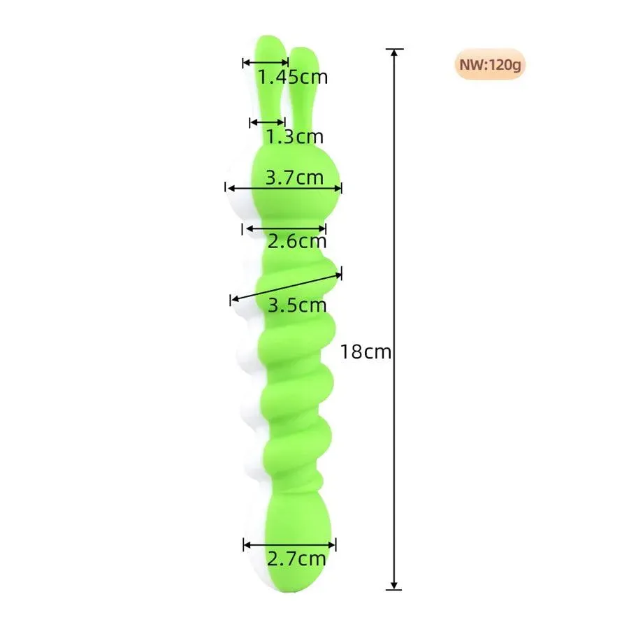 Dual Head Soft Silicone Bunny Vibrator Sex Toys